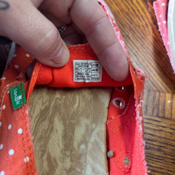 Womens sanuks orange size 8 - Picture 3 of 4